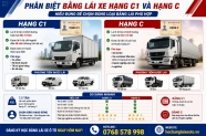 Bằng lái xe hạng C giờ là hạng gì? bao nhiêu tiền? thi khó không?