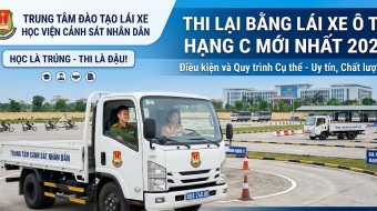 Thi lại bằng lái xe ô tô hạng C mới nhất 2026: Điều kiện và chi phí